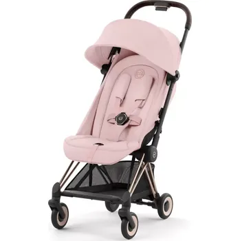 Kočárek CYBEX Coya + madlo ZDARMA 2025 Peach Pink (Rosegold Frame)