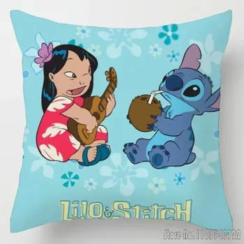 Povlak na dekorativní polštářek Roztomilý povlak Stitch 45x45 cm | povlak na polštář, dekorace do pokoje - H27