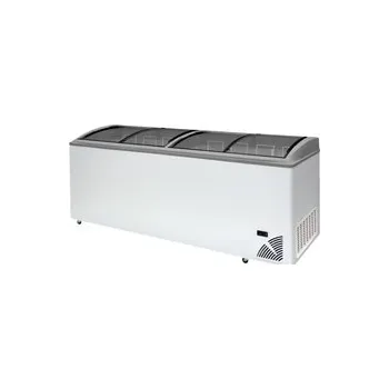 Mraznička Pultová mraznička prosklené oblé víko Byfal ARO 706/2 Grey Edge