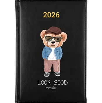 Kalendář Knižní kalendář 2026 A5 FunnyCase černý