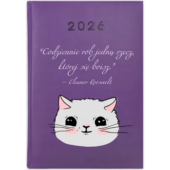 Kalendář Knihový kalendář 2026 A5 fialový