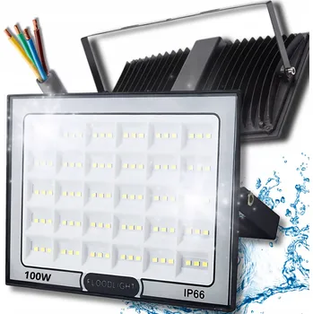 LED halogenový reflektor 100W 9000lm teplá bílá IP65 Ecolight