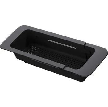 Úložný box Deante ZZB_N00L - Výsuvný košík do dřezu 57,4x13,4 cm černá