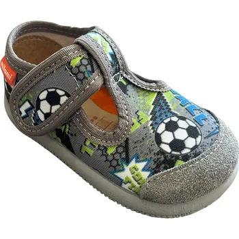 Chlapecká obuv MILAMI dětské papučky 226 grey fotbal Velikost: 30