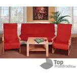 Souprava Korall micro 3+1+1 - 150x200, 65x150 ČERVENÁ