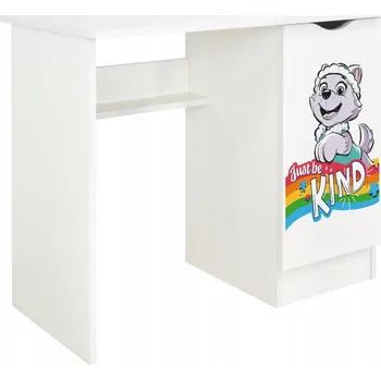 Obdélníkový psací stůl Leomark 90 x 50 x 77 cm bílý