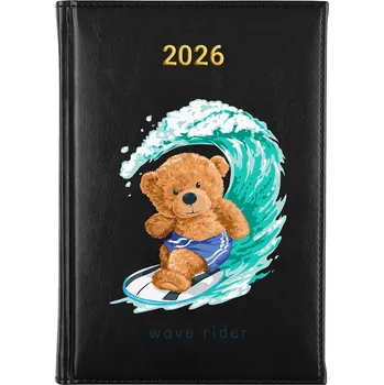 Kalendář Knižní kalendář 2026 A5 FunnyCase černý