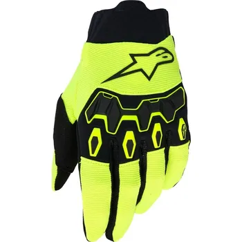 Moto rukavice Rukavice full bore v2 youth/kids, alpinestars, dětské (žlutá fluo/černá, vel. m)