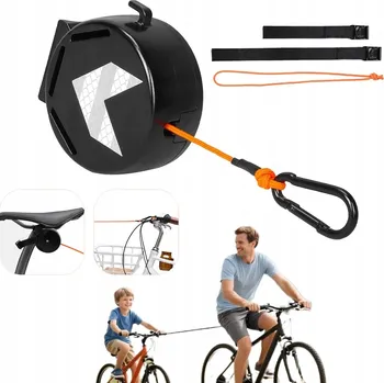 Dětské kolo TAŽNÉ ZAŘÍZENÍ NA KOLO LANO PRO DĚTSKÉ KOLO SAMONAVÍJECÍ 2m SILNÉ