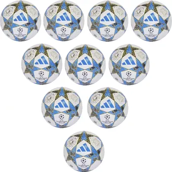 Fotbalový míč 10x Fotbalový míč adidas UCL League bílá/modrá (5)