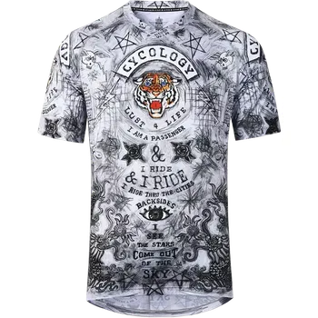 cyklistický dres Dres MTB CYCOLOGY City of Angels, pánský, krátký rukáv (Motiv City of Angels, velikost XL)