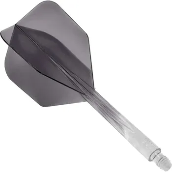 Příslušenství pro šipky Letky CONDOR AXE Small Gradient Clear Black Long