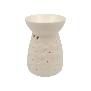 Aroma lampa Aromalampa bílá s motýlky 11cm (Anděl)
