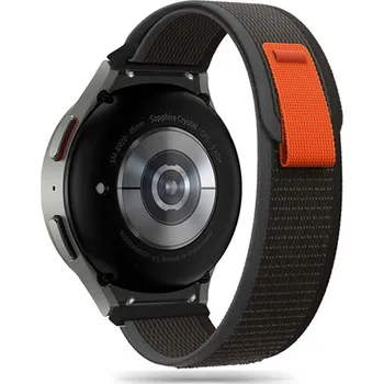 Řemínek na hodinky Řemínek pro Samsung Galaxy Watch 4 / 5 / 5 Pro / 6 Tech-Protect Nylonový Černý