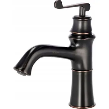 Vodovodní baterie Umyvadlová baterie stojánková Rustikální Úchyty Simply Retro černá