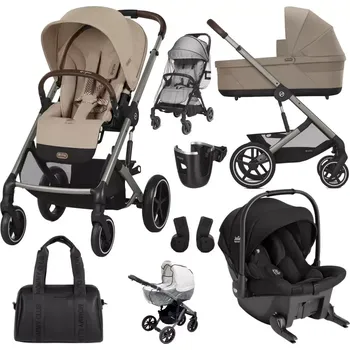 Kočárek CYBEX Set Balios S Lux + Joie Sprint™ Signature 2025 Almond Beige (Taupe Frame)