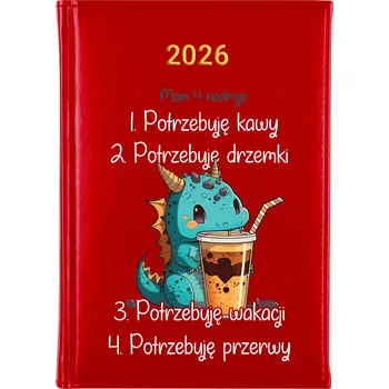 Kalendář Knižkový kalendář 2026 A5 Cute Cups vícebarevný