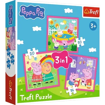 Puzzle 3 v 1 – Peppa a přátelé TREFL