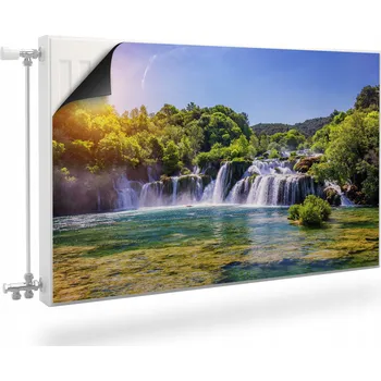 Obraz Magnetická podložka na radiátor, kryt na topení 120 x 60 cm zelená