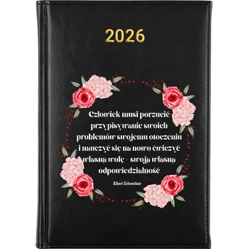 Kalendář Knižní kalendář 2026 A5 FunnyCase černý