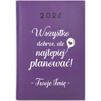 Kalendář Knihový kalendář 2026 A5 fialový