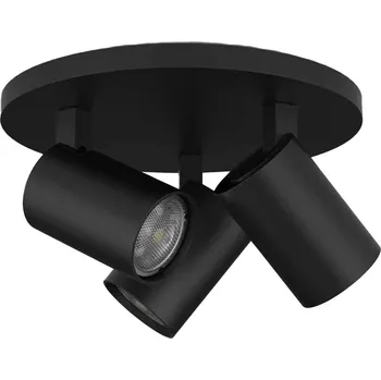 Astro Ascoli Triple Round GU10 stropní svítidlo Černá matná