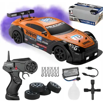 RC model auta DRIFTOVACÍ AUTO NA DÁLKOVÉ OVLÁDÁNÍ VELKÉ AUTÍČKO NA DÁLKOVÉ OVLÁDÁNÍ RC DRIFT LED DÝM 1:16