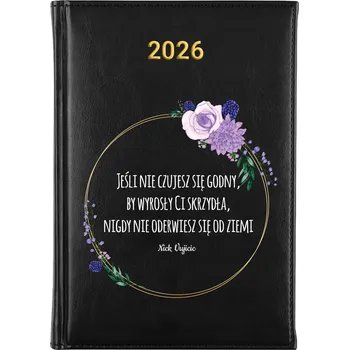 Kalendář Knižkový kalendář 2026 A5 černý
