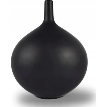 Váza Keramická váza 24 cm matná černá