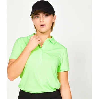 Dámské tričko INESIS Dámské golfové polo s krátkým rukávem WW500 2XL ZELENÁ