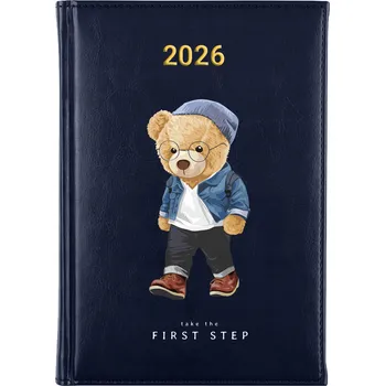 Kalendář Knižkový kalendář 2026 A5 FunnyCase modrý