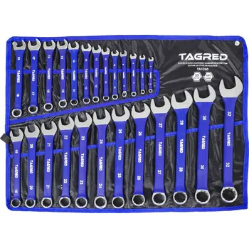 Klíč Očkoplochý klíč Tagred sada 25 ks s gumovou rukojetí, v plachtě