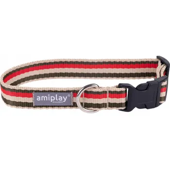 Obojek pro psa Amiplay Nastavitelný obojek Popular XL Červeno-olivový