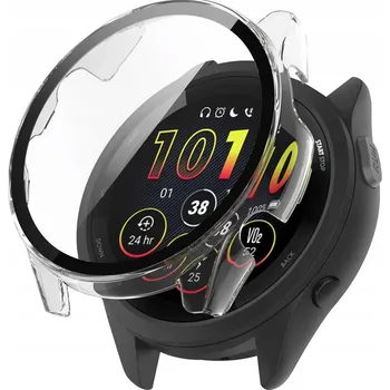 Pouzdro na mobilní telefon Ochranné Pouzdro + vestavěné Sklo / 2 v 1 pro Garmin Forerunner 570 (47 mm)