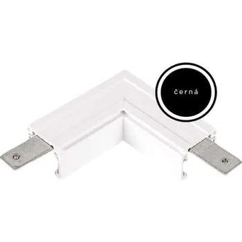 Bodové svítidlo POWERGEAR Spojka rohová pro 48V lištu pravá Černá