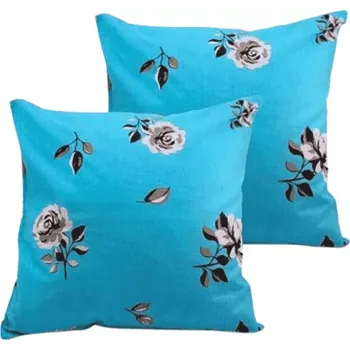 Povlečení Povlak Kvítky tyrkys 40x40 cm