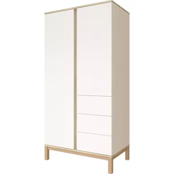 Dětská skříň Faktum Skříň dvoudílná Loop White Bílé