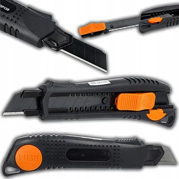 Pracovní nůž NŮŽ ODLAMOVACÍ NŮŽ NA TAPETY S VYSOUVACÍ ČEPELÍ, 18mm ČEPEL, ABS KRYT