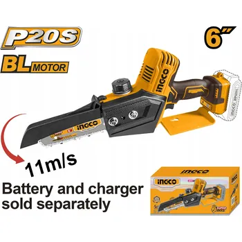 Motorová pila Píla reťazová Li-Ion MINI CGSLI2068 INGCO AKU 20V P20S bez akumulátora a nab.
