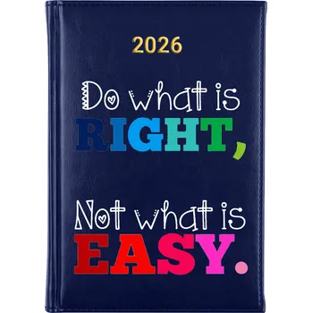 Diář Knižní kalendář 2026 A5 modrý