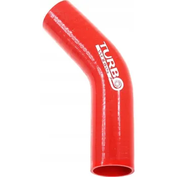 Brzdová hadice KOLENO 45° TURBOWORKS ČERVENÉ 28MM