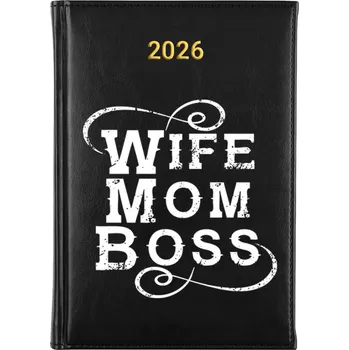 Kalendář Knižkový kalendář 2026 A5 černý