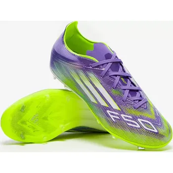 Kopačky Dětské kopačky adidas F50 Elite FG J fialová/zelená (5uk/ 38EU/ 23,3cm)