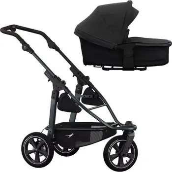 Kočárek TFK mono 3 2v1 2025 anthracite with red highlights