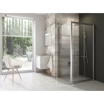 RAVAK Sprchový kout Ravak Blix BLDP2/BLPS 110x80 rohový, satin/transparent 0PVD0U00Z1;9BH40U00Z1