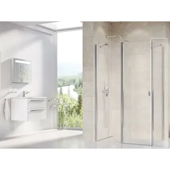RAVAK Sprchový kout Ravak Chrome CRV2/CPS 120x80 rohový, lesk/transparent 1QVG0C00Z1;9QV40C00Z1