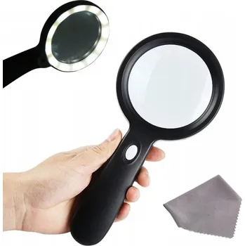 Lupa Lupa RETOO 10 x 85 mm černá s LED podsvícením