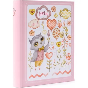 Album B46200 Baby 04 Růžový 10 x 15 cm 200 fotografií šitý s místem pro popis