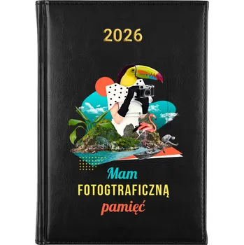 Kalendář Knižkový kalendář 2026 A5 černý