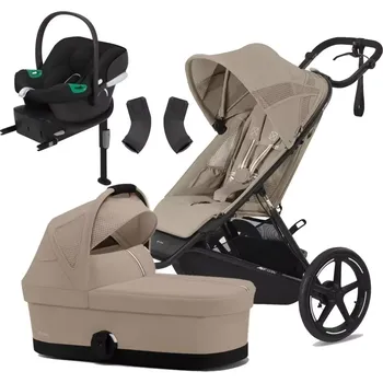 Kočárek CYBEX Avi Spin + Cot S + adaptéry + Aton B2 i-Size + Base One 2025 Almond Beige